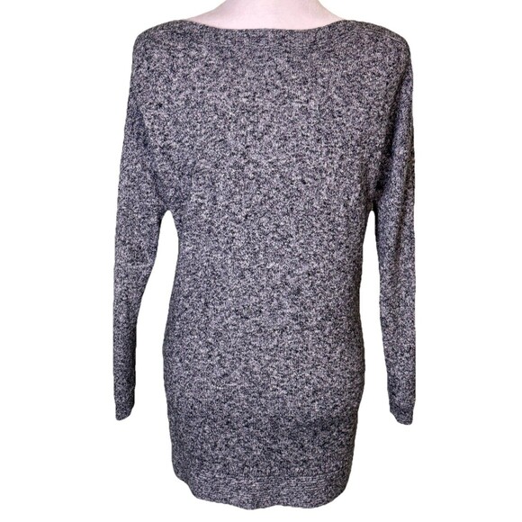 Old Navy Women's Gray Heather Knit Longline Sweater Minimalist Cozy Fall Sz Sm - Picture 3 of 8